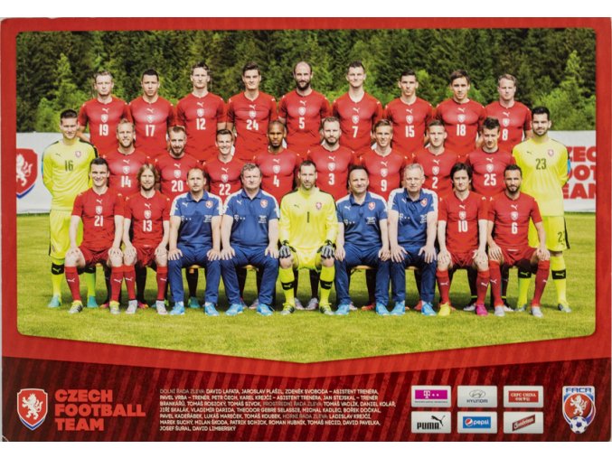 Plakát, malý formát, Czech football (jedná se o kopanou) team