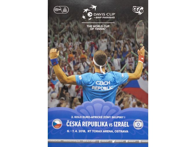 Official Program Davis Cup, Czech rep. v. Izrael, 2018