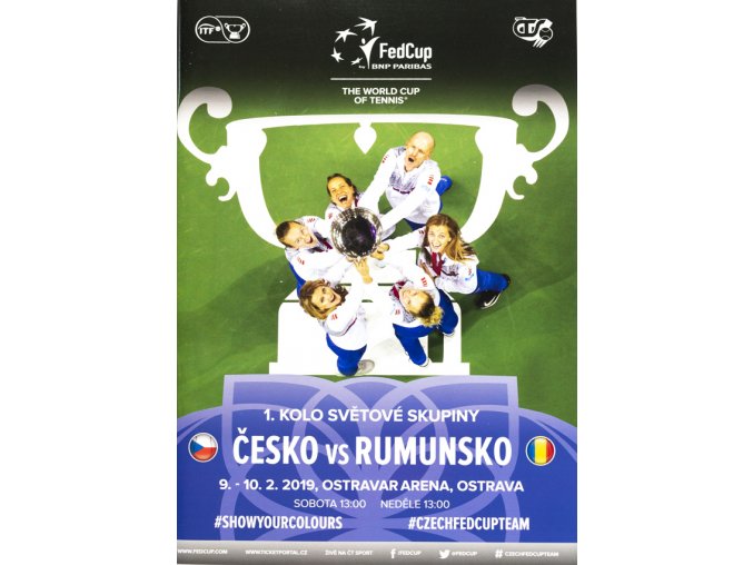 Program, Fed Cup , Česká republika v. Rumunsko, 2019