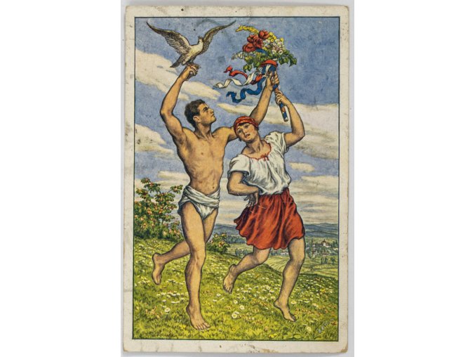 Dopisnice VIII. slet všesokolský v Praze, Lauda, 1926 II (1)