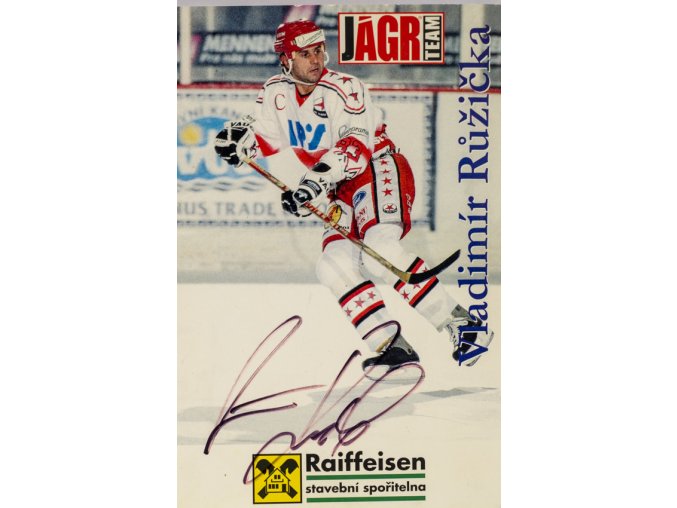 Fotografie Vladimír Růžička, HC Slavia Praha, autogram