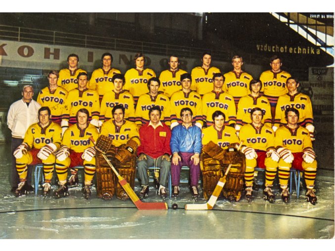 Pohlednice, hokej, Motor České Budějovice, 1973 (1)