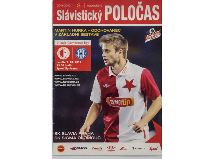 Slávistický Poločas Slavia Prague vs. SK Sigma Olomouc, 2011 12