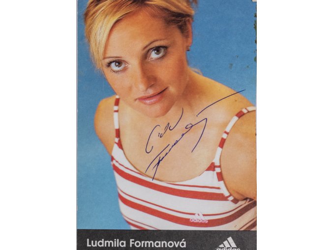 Podpisová karta, Adidas, Ludmila Formanová, autogram (1)