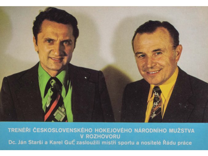 Karta, hokej ČSSR, K. Gut, J. Starší (1)