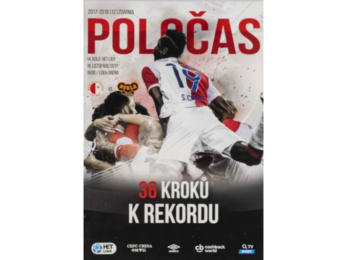 Program Poločas, Slavia Praha, 14. kolo HET ligy, 36 kroků k rekordu, 2017