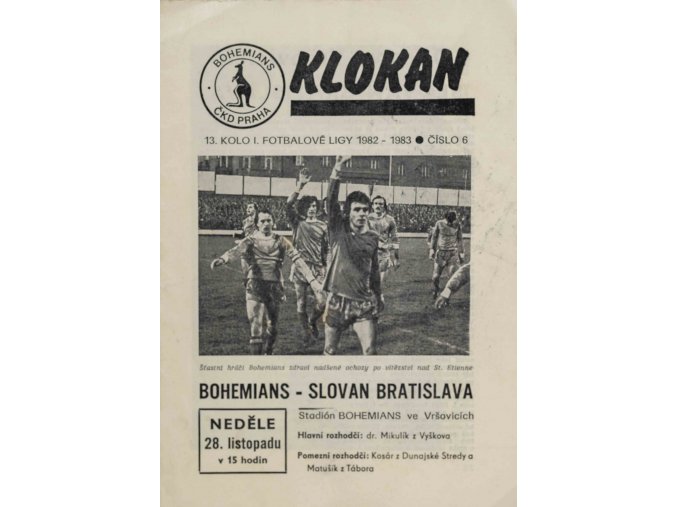 Program Klokan, Slovnaft Bratislava, 19821983 (6)