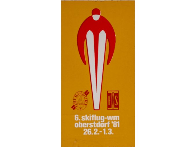 Samolepka, 6. skiflug wm. Obersdorf, 1981