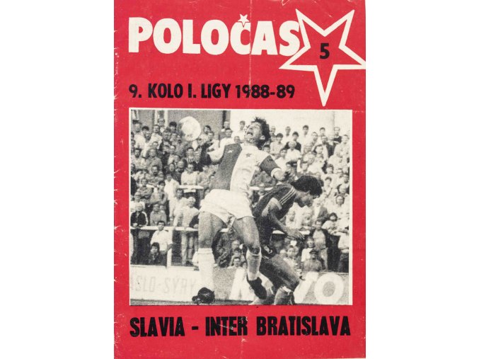 Poločas SLAVIA vs. INTER Bratislava 1988 89