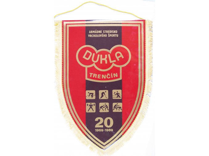 Klubová vlajka Dukla Trenčín, 20 let, 1969 1989, Maxi (1)