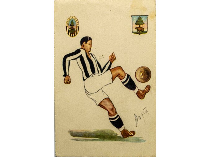 Pohlednice humor fotbal Unione Sportiva Biellese, 1919 (1)