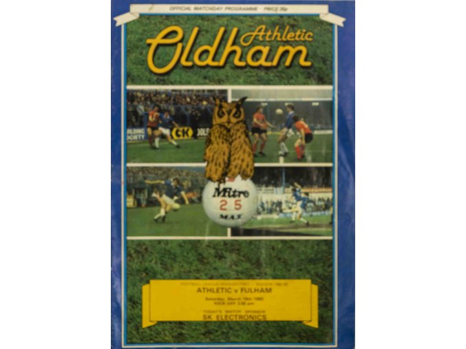 Program Athletic v Fulham, 1983