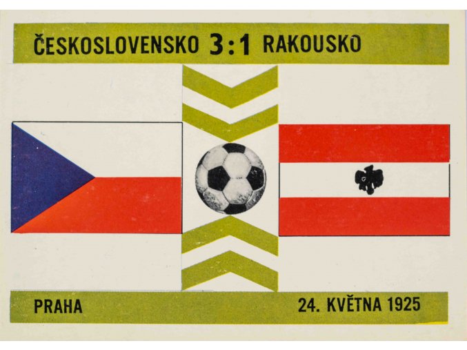 Kartička 20, Československo v. Rakousko, 31 (1)