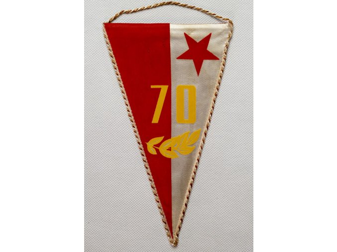 Klubová vlajka 70 let TJ SLAVIA PRAHA 1