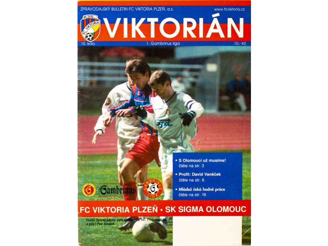 Program Viktorián, Plzeň v. SK Sigma Olomouc ,