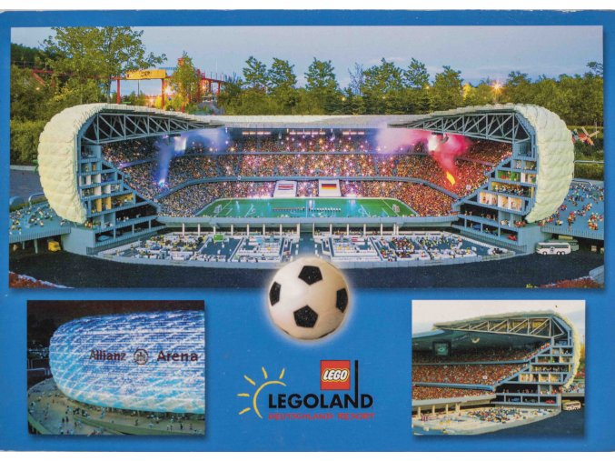 Pohlednice Stadion, Allianz arena, Legoland (1)