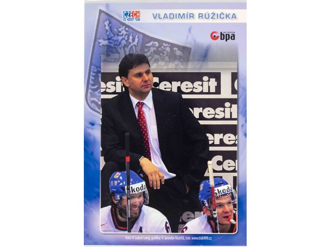 Hokejová karta, Czech hockey team, Vladimír Růžička