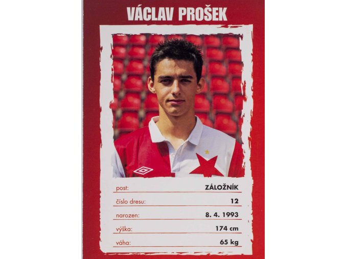 Podpisová karta, Václav Prošek, Slavia Praha (1)