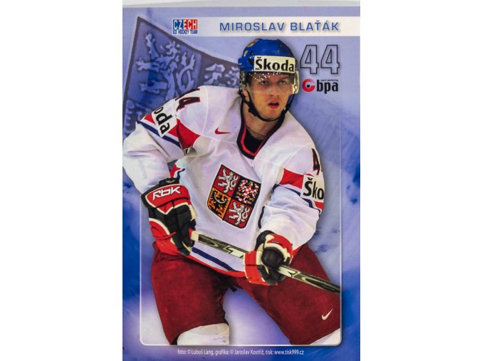 Hokejová karta, Czech hockey team, Miroslav Balťák (1)