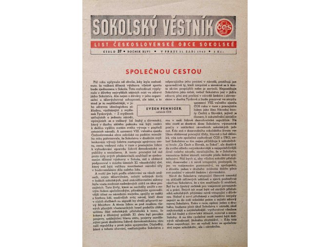 Věstník sokolský, 194837