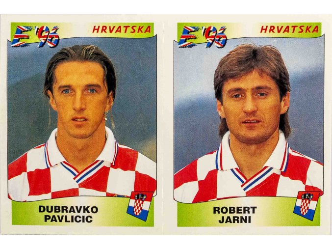 Samolepka, kartička Paniny, Euro 96, Pavlicic, Jarni, Hrvatska