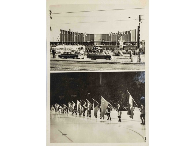 Dobové foto hokej, MS Sverige, Isstadion Stockholm, 1963 (3)