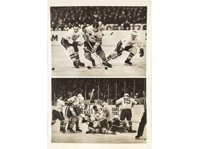 Dobové foto hokej, MS Sverige, Isstadion Stockholm, 1963 (2)