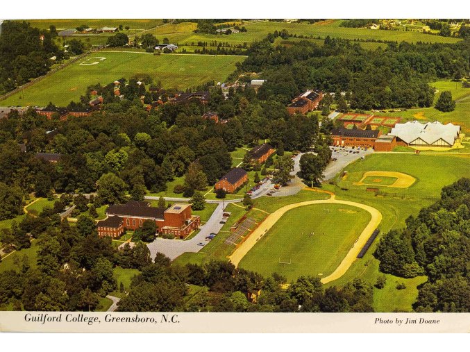 Pohlednice stadion, Guilford College, Greensboro, NC (1)