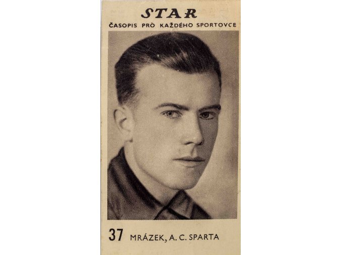 Kartička z časopisu STAR, 37, Mrázek, A.C. SPARTA (1)