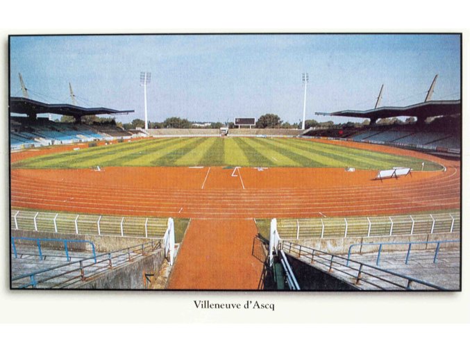 Pohlednice stadion, Villeneuve D Asco France (1)