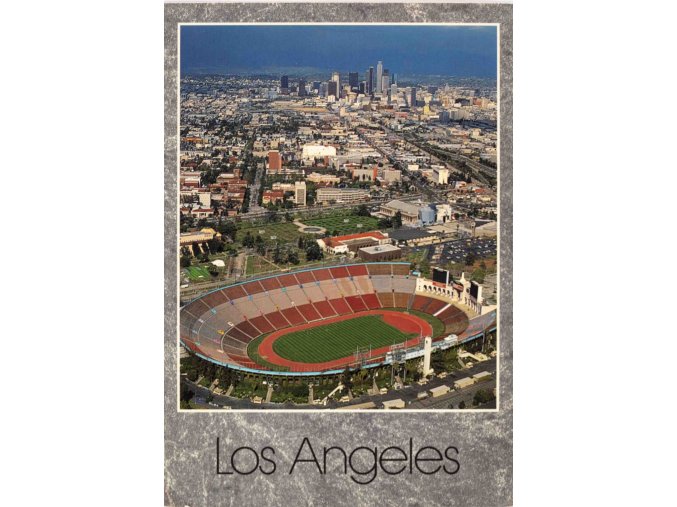 Pohlednice stadion, Los Angeles, Aerial of the Collseum (1)
