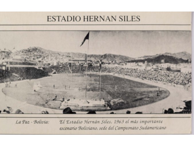 Pohlednice stadion, VF, Estadio Herman Siles, Bolivia (1)
