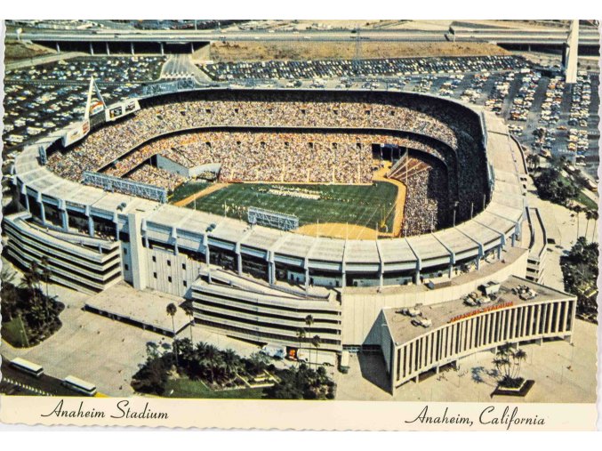 Pohlednice stadion, Anaheim Stadium, California (1)