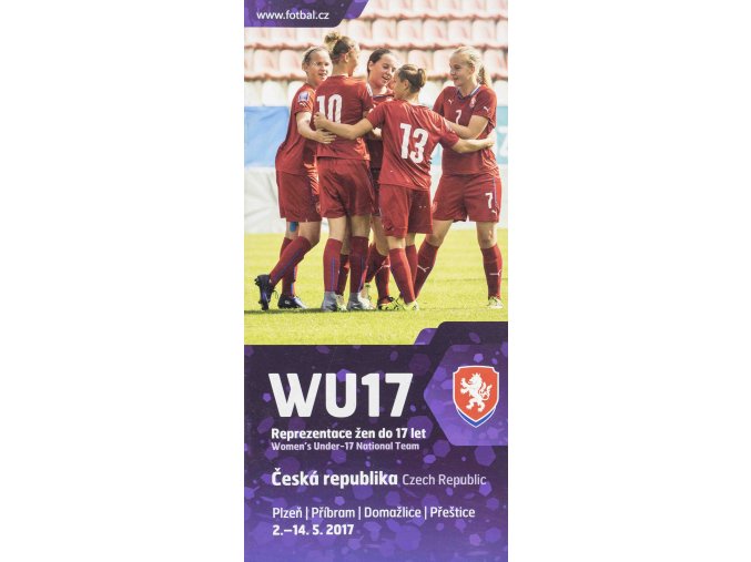 Program fotbal, WU17, ČR, 2017