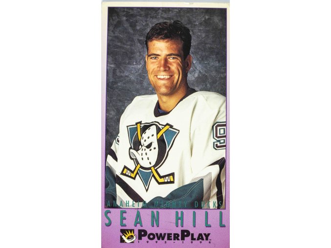 Hokejová kartička, Sean Hill, Anaheim Mighty Ducks, 1993 (1)