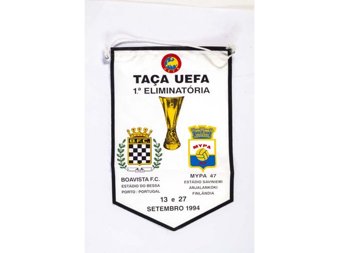 Klubová vlajka, Taca UEFA, Boevista FC v. Mypa 47, 1994