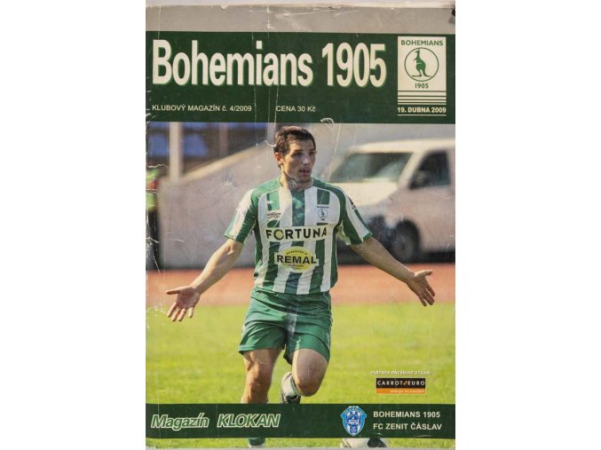 Program Klokan 1905, Bohemians 1905 v. FC Zenit Čáslav, 42009