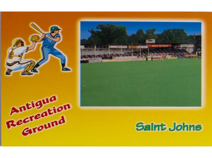Pohlednice stadion, Saint Johne, Antiqua Recreation Ground (1)