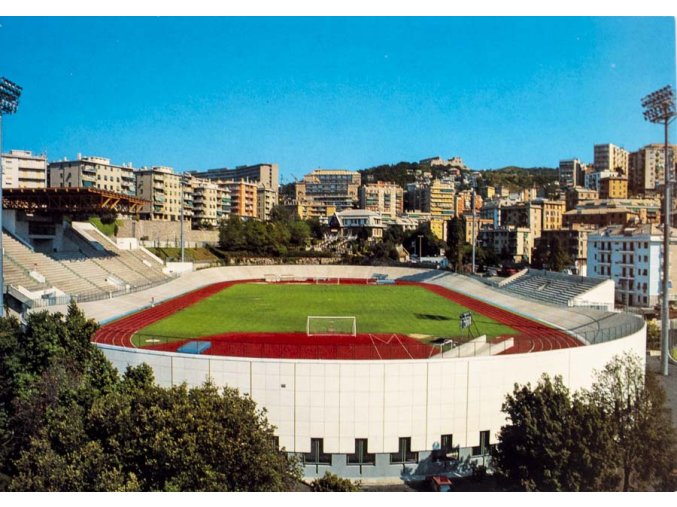 Pohlednice stadion, Genova, Giacomo Carlini, ex. Shell (1)