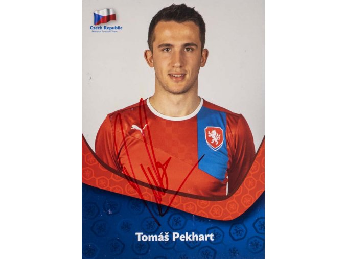 Podpisová karta, Tomáš Pekhart, Czech national Football team, autogram (1)