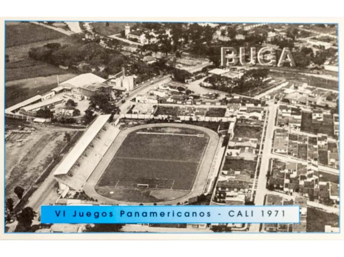 Pohlednice stadion, Buga, VI Jeuegos Panamericanos, 1971 (1)