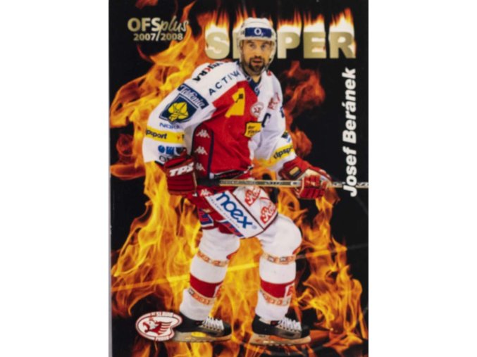 Hokejová kartička, Josef Beránek, HC Slavia Praha, 2007 (1)