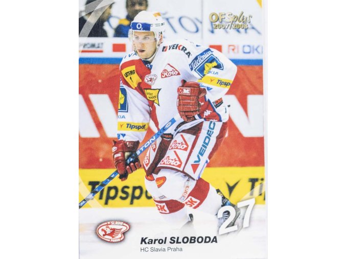Hokejová kartička, Karol Sloboda, HC Slavia Praha, 2004 (1)