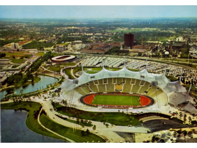 Pohlednice stadion, Wetteingen, Olympiastadt Munchen, 1972 (1)