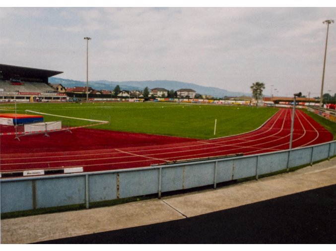 Pohlednice stadion, Bulle, Stade de Bouleyres (1)