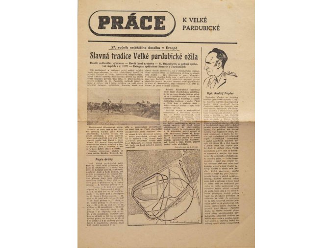 Noviny Práce, 57. Velká Pardubická, 1938