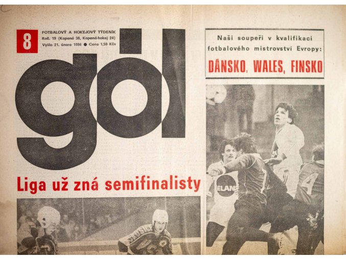 GÓL. Fotbalový a hokejový týdeník, 1938241986 č. 8