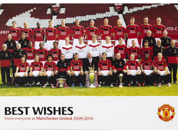 Pohlednice karta, Manchester United, 20092010, velká (1)