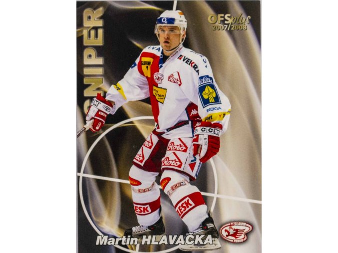 Hokejová kartička, Martin Hlavačka, HC Slavia Praha, Obránci 2007 (1)