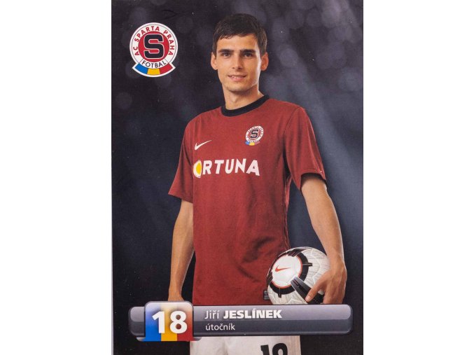 Podpisová karta, Jiří Jeslímek #18, Sparta Praha (1)